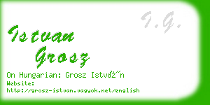 istvan grosz business card